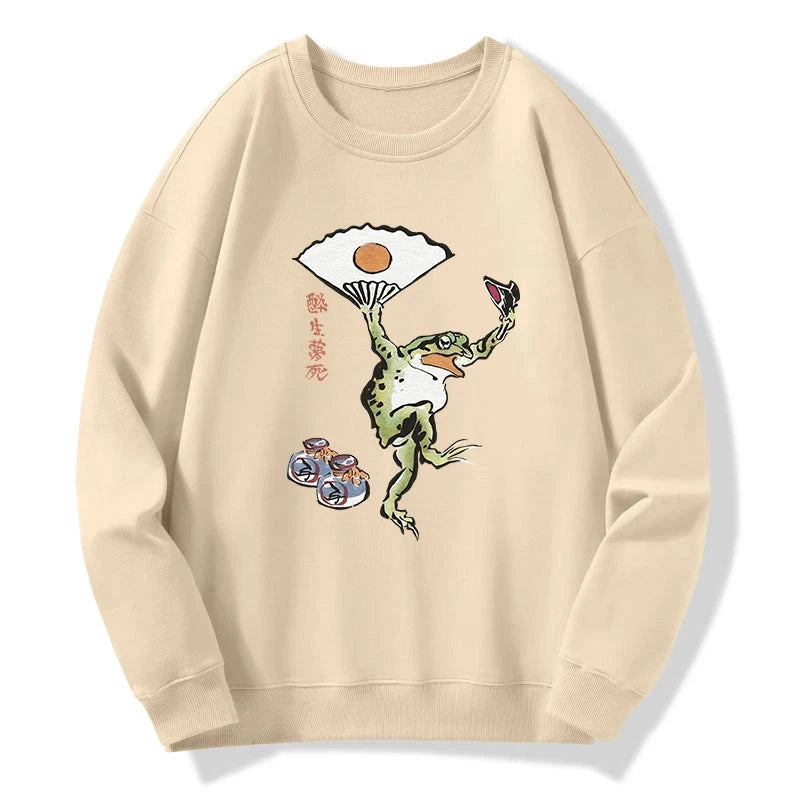 Dancing Frog Japanese Sweatshirt