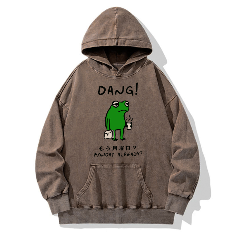 Is It Already Monday Washed Hoodie