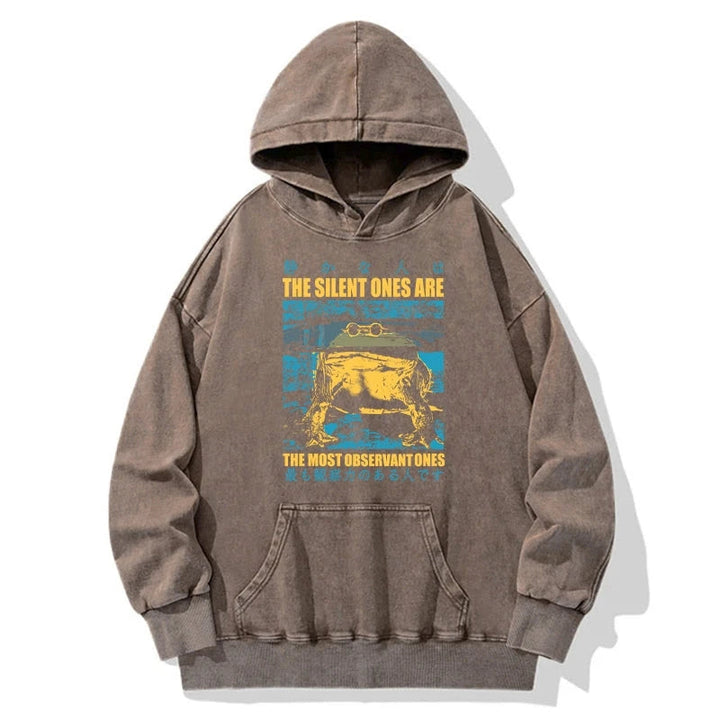 Silent Frog Japanese Washed Hoodie