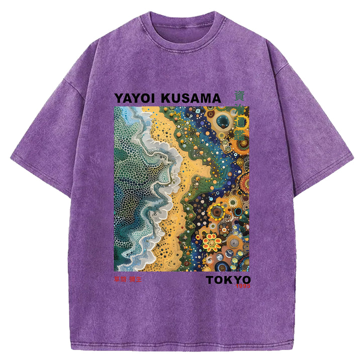 Yayoi Kusama Vintage Washed Crew Neck T-Shirt