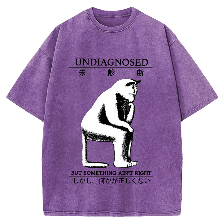 UNDIAGNOSED Washed Crew Neck T-Shirt
