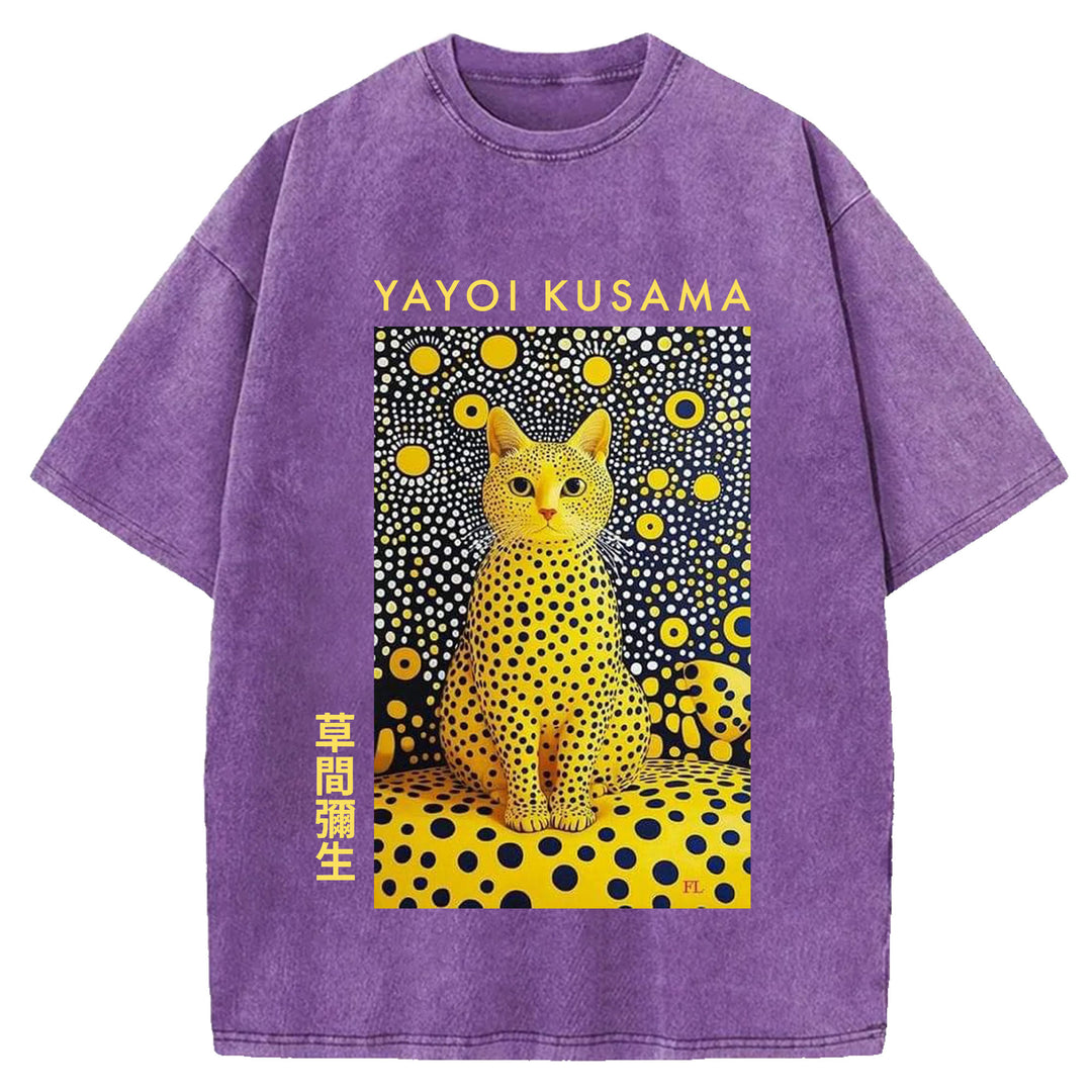 Yayoi Kusama Vintage Washed Crew Neck T-Shirt