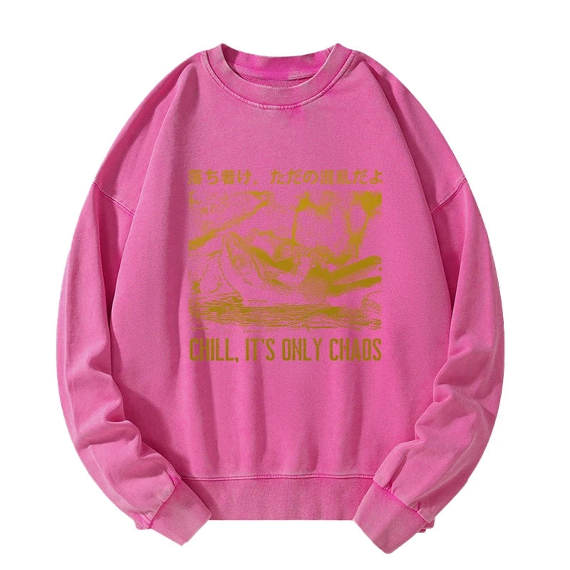 Cool Frog Japanese Washed Sweatshirt