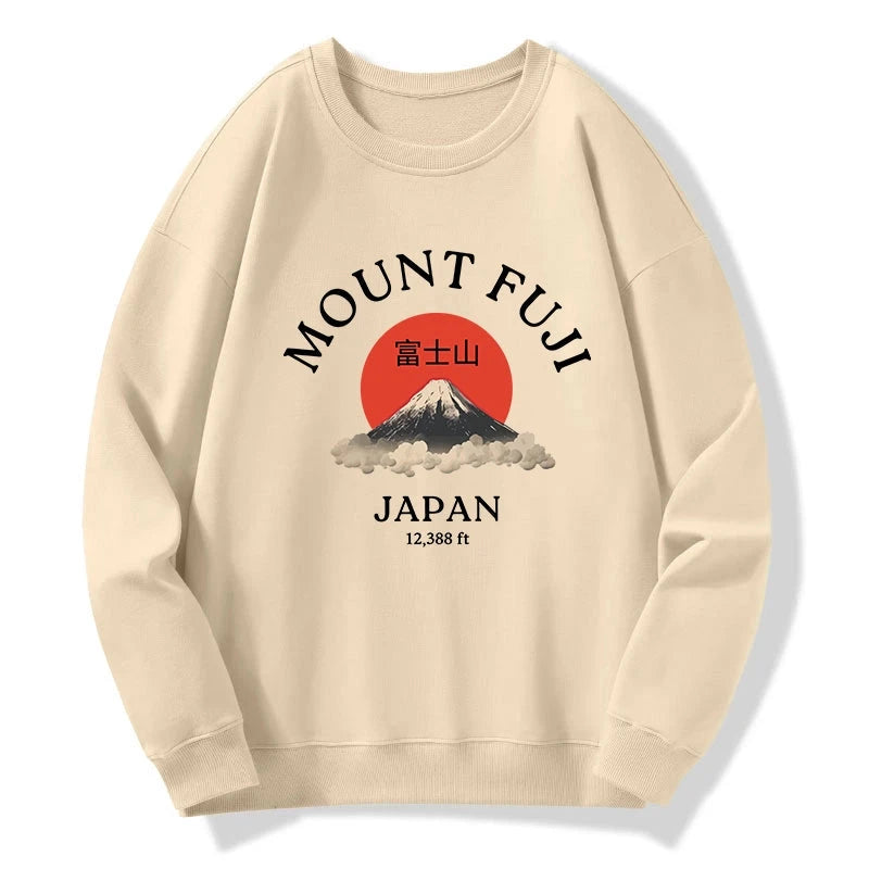 Japan Mount Fuji Sun Unisex Sweatshirt