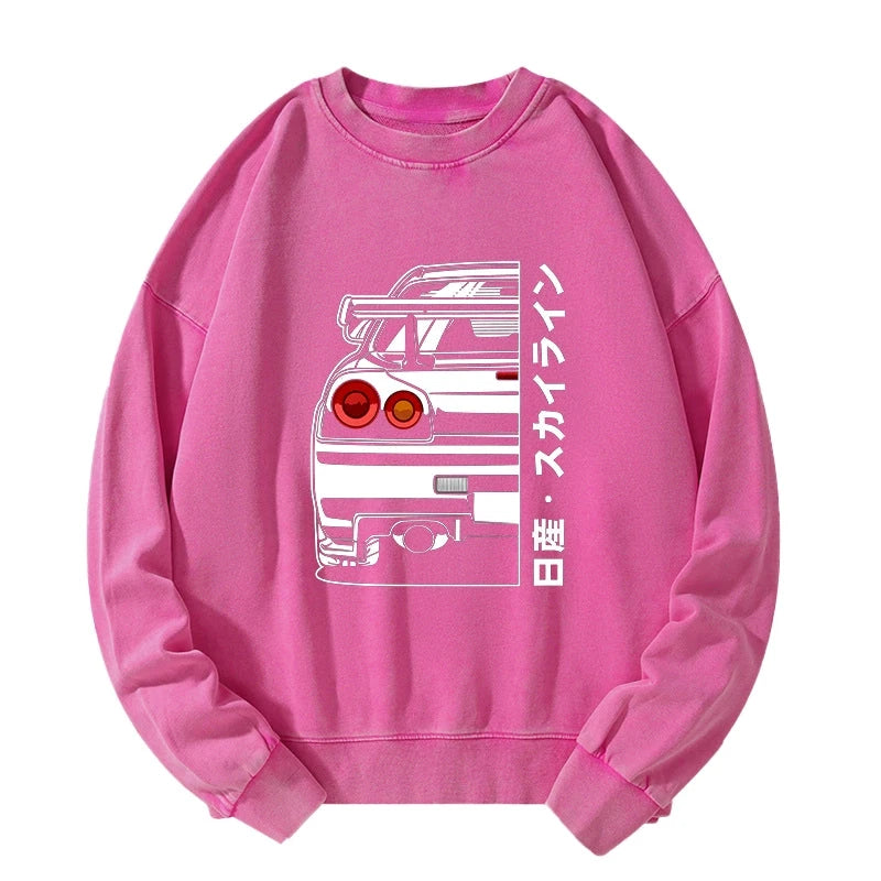 Nissan Skyline GTR R34 Washed Sweatshirt