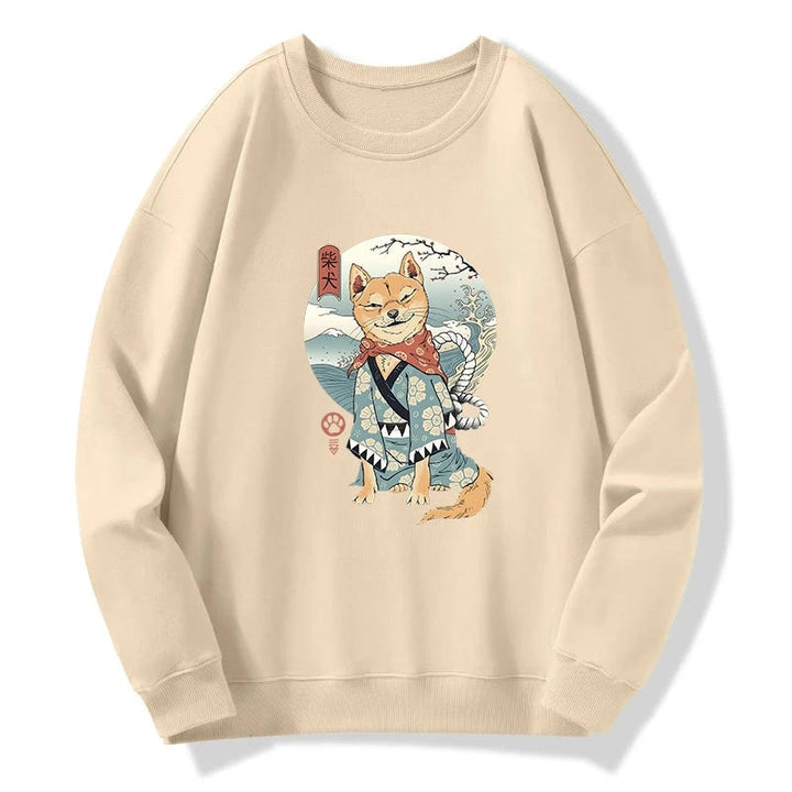 Samurai Shiba Dog Japanese Sweatshirt