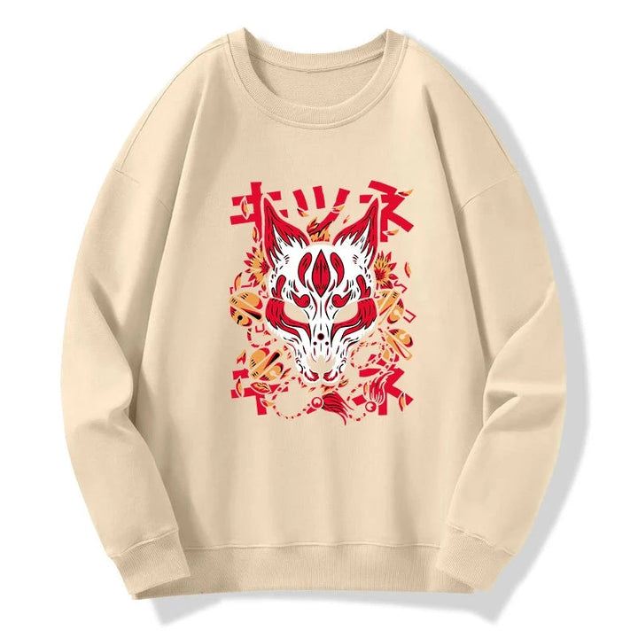 Japanese Kitsune Mask Sweatshirt