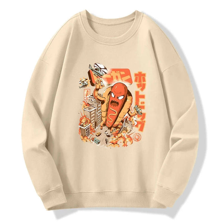 Great Hot Dog Kaiju Japanese Sweatshirt