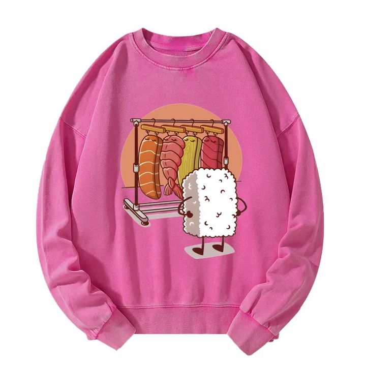 Which One Should I Wear Today Washed Sweatshirt