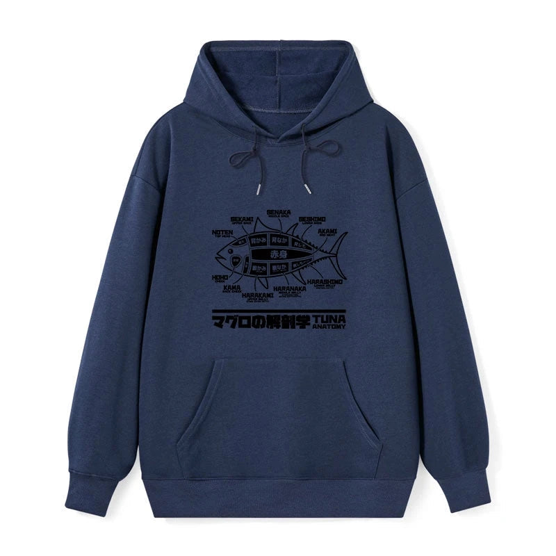 Tuna Dissection Map Japanese Classic Hoodie