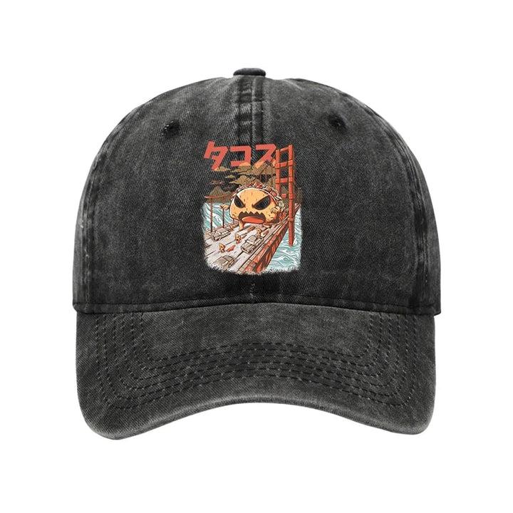 The Great Taco Kaiju Japanese Washed Cap
