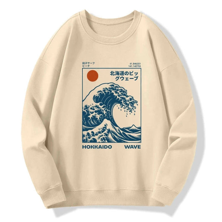 Hokkaido Wave Japan Sweatshirt