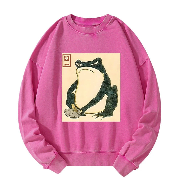 Matsumoto Hoji Japanese Frog Washed Sweatshirt