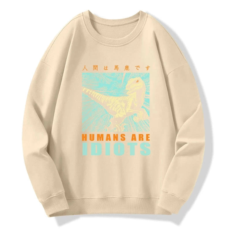 Mocking Dinosaurs Japanese Sweatshirt
