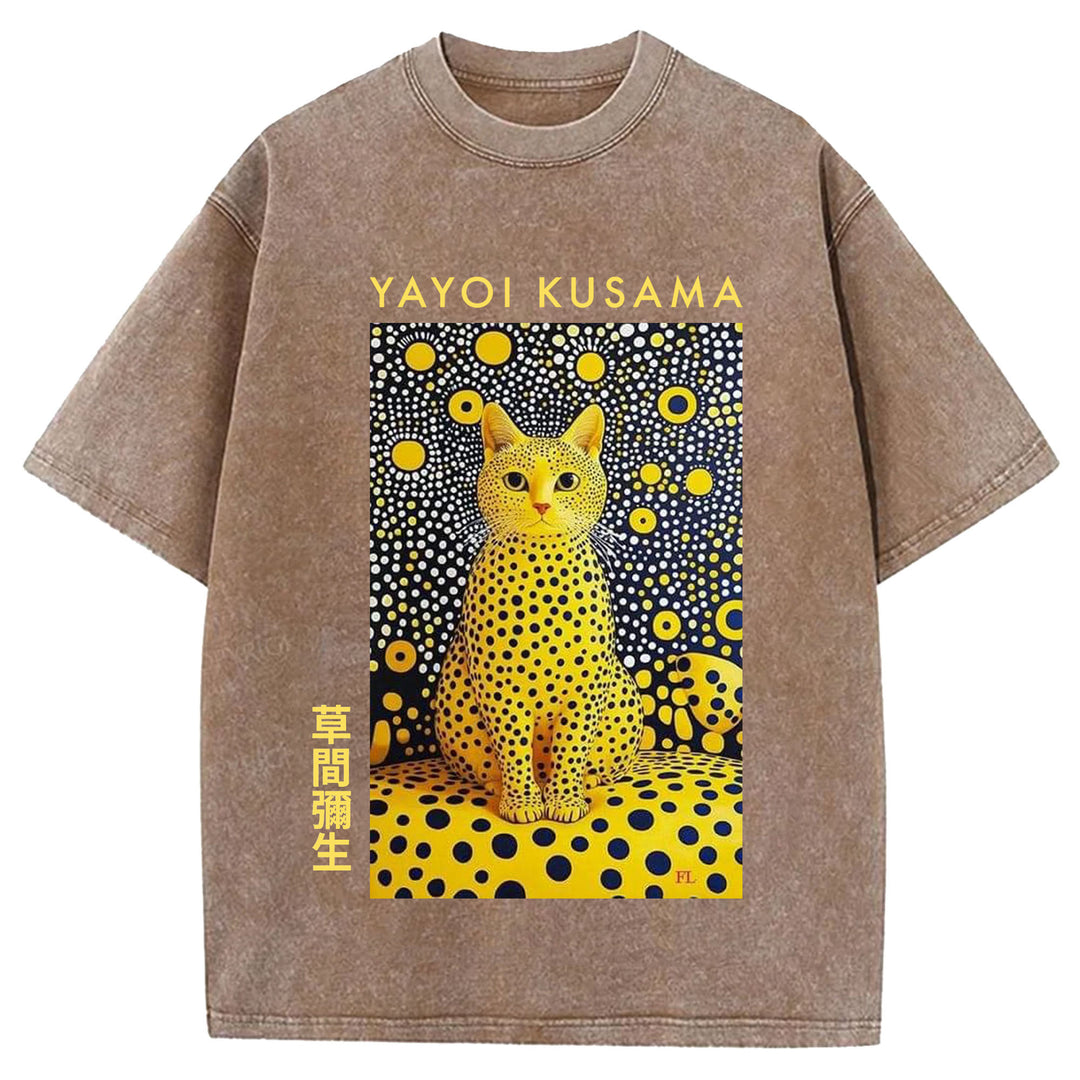 Yayoi Kusama Vintage Washed Crew Neck T-Shirt