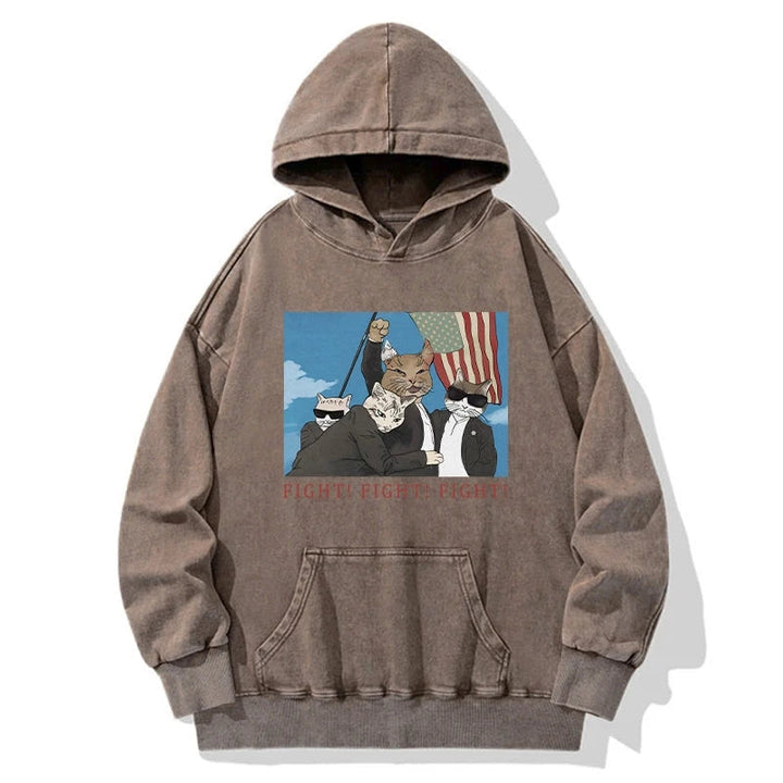 The Great Fight Cat Washed Hoodie