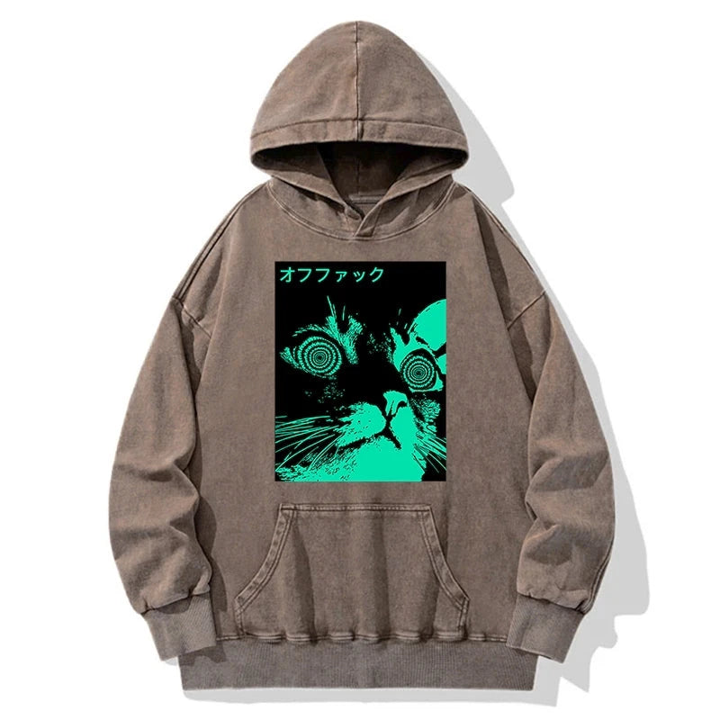 Cool Cat Japanese Washed Hoodie