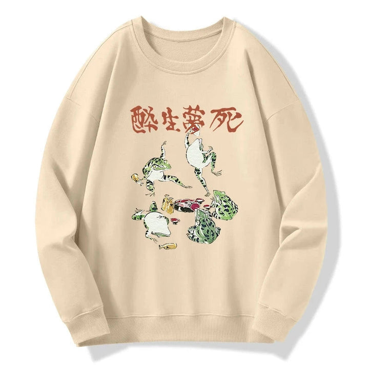 Japanese Frog Osake Kanji Sweatshirt