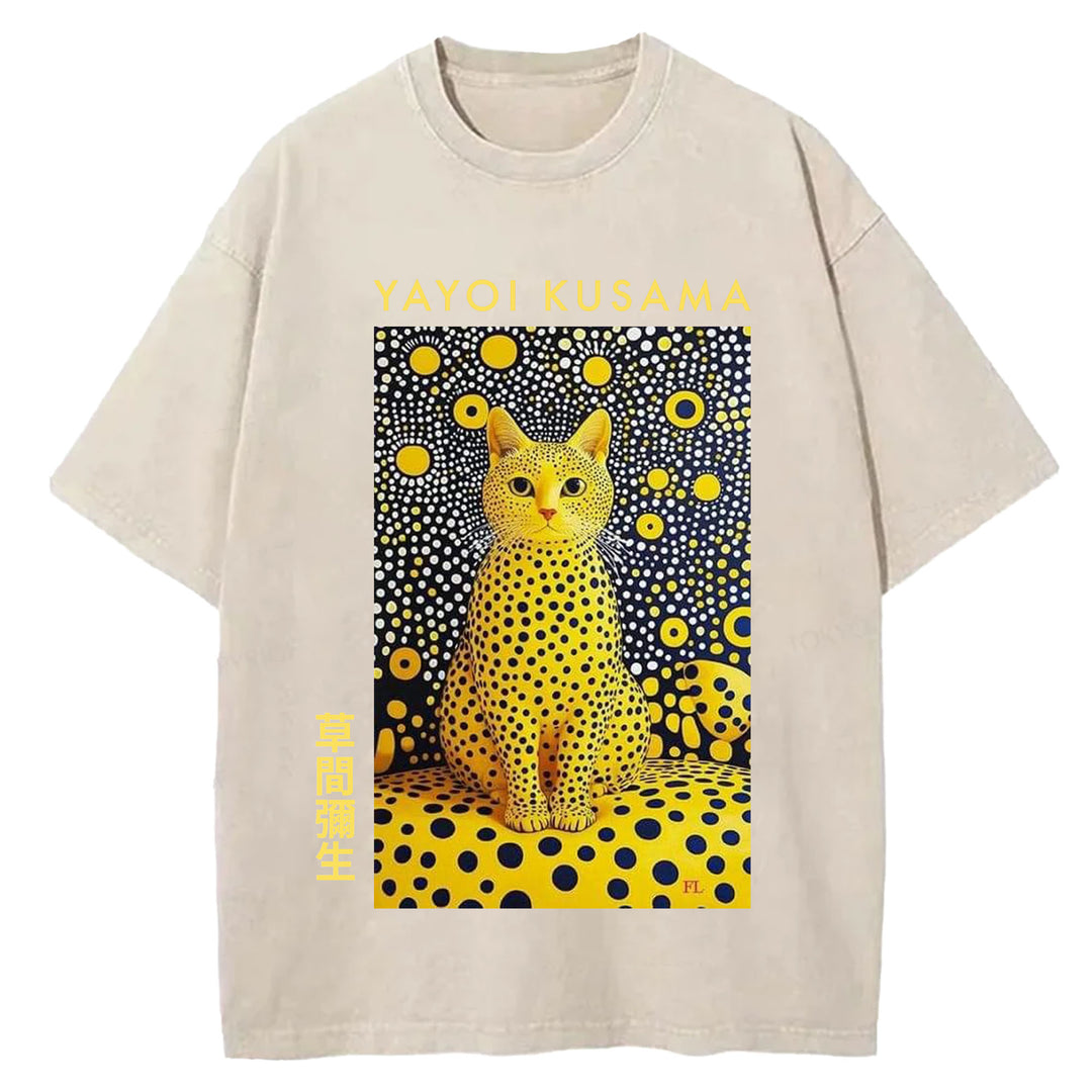 Yayoi Kusama Vintage Washed Crew Neck T-Shirt