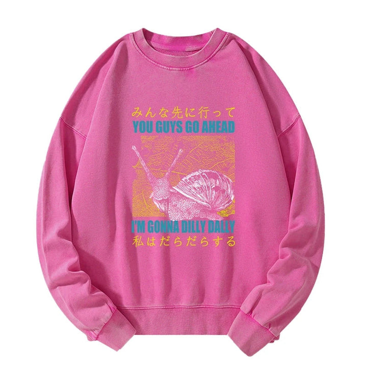Slow Snail Japanese Washed Sweatshirt