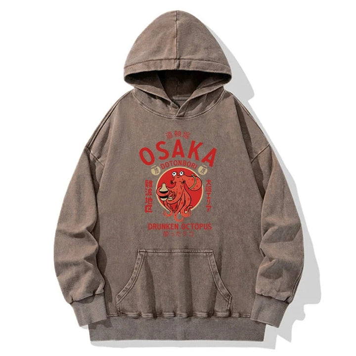 Drunken Octopus Japan Washed Hoodie
