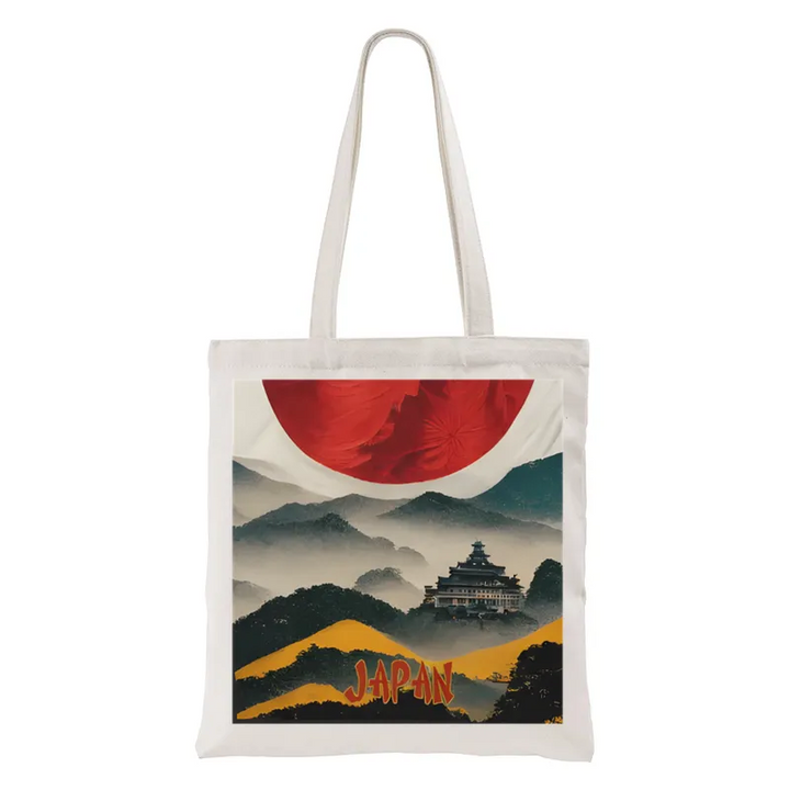 Japanese Mountain Scenery Tote Bag