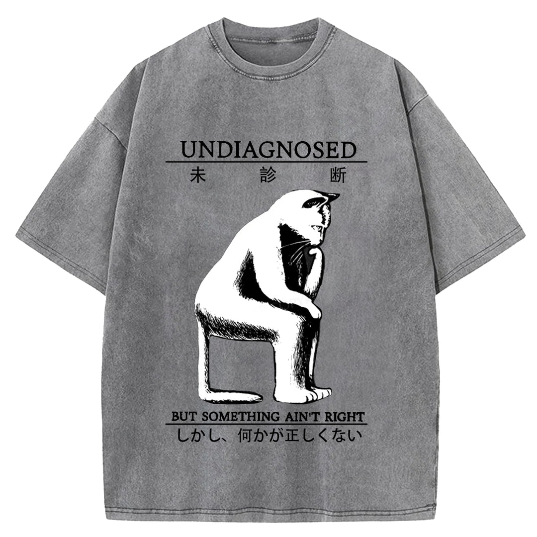 UNDIAGNOSED Washed Crew Neck T-Shirt