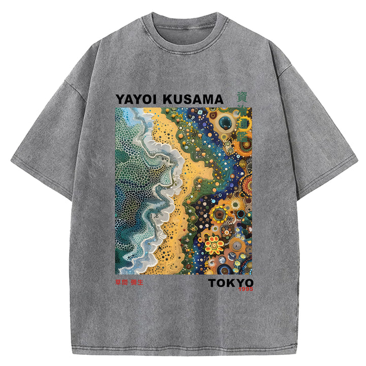 Yayoi Kusama Vintage Washed Crew Neck T-Shirt