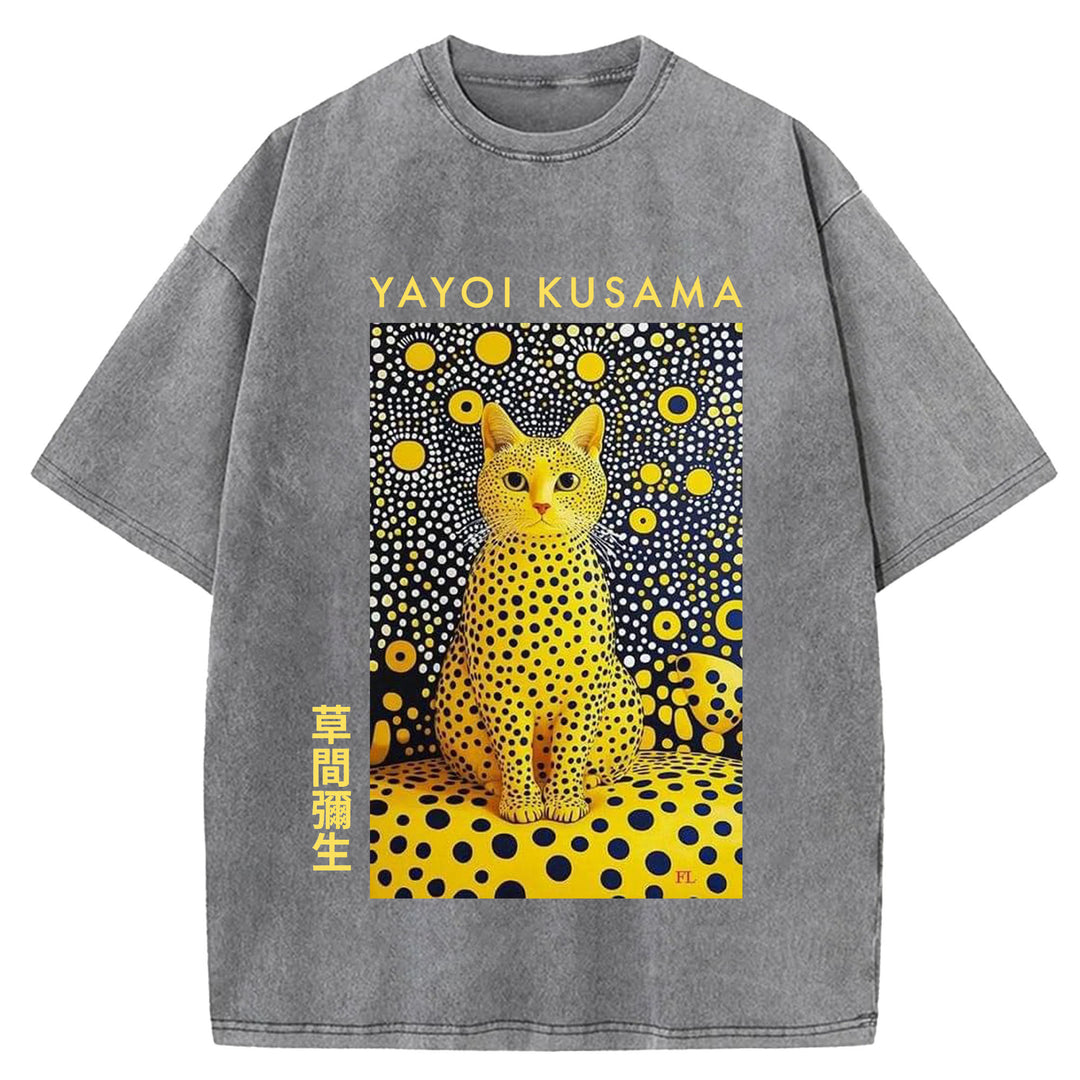 Yayoi Kusama Vintage Washed Crew Neck T-Shirt