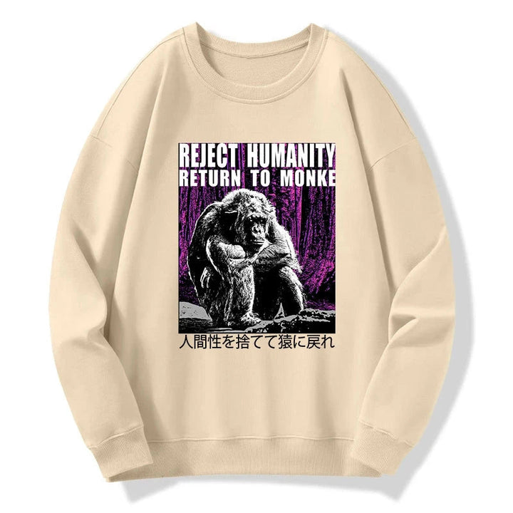 Reject Humanity Return To Monkey Japan Sweatshirt