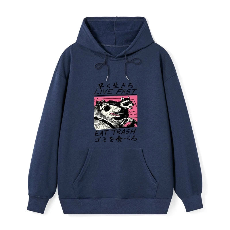 Live Fast Eat Trash Classic Hoodie