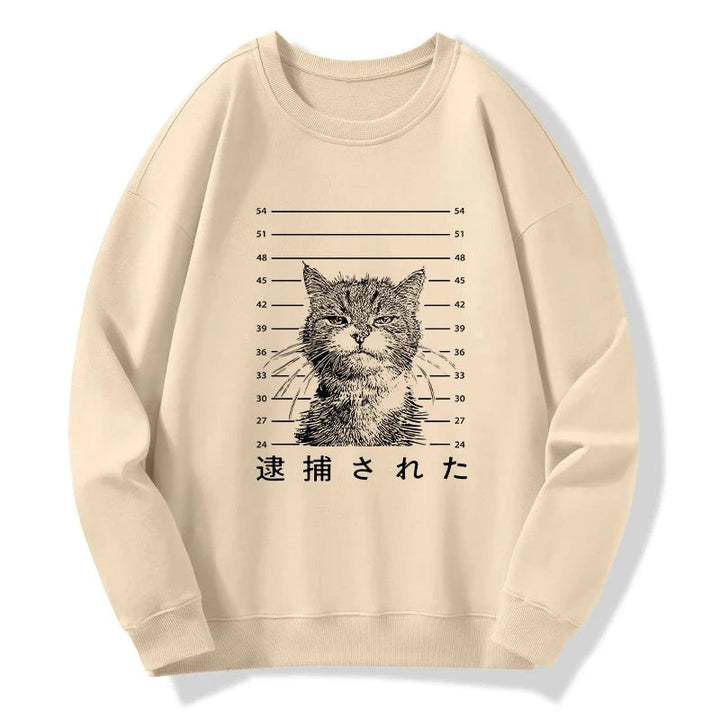 Cat That Was Arrested Sweatshirt