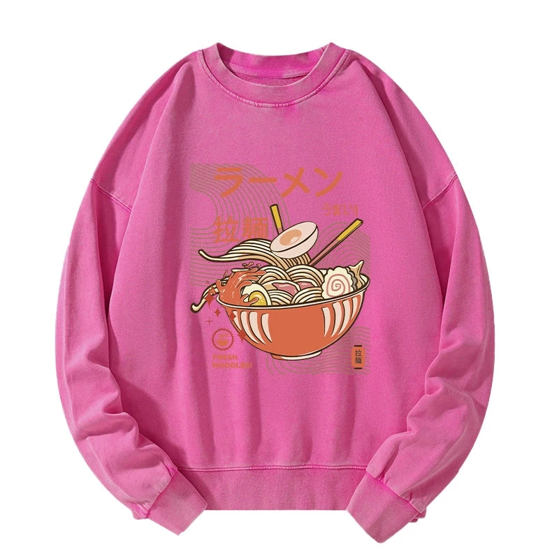 Fresh Ramen Noodles Washed Sweatshirt