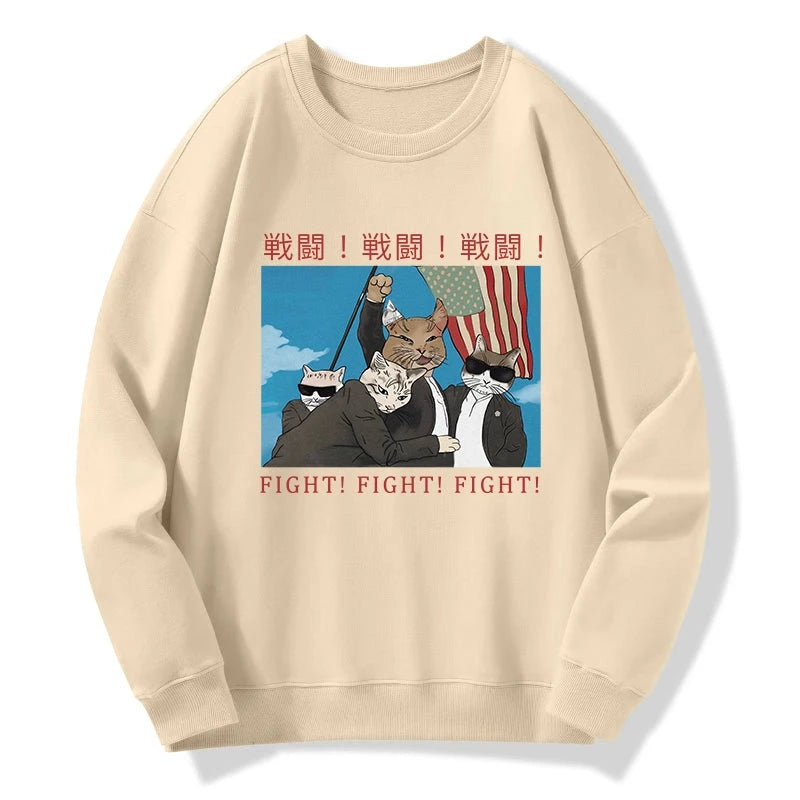 Fight Cat Japanese Sweatshirt