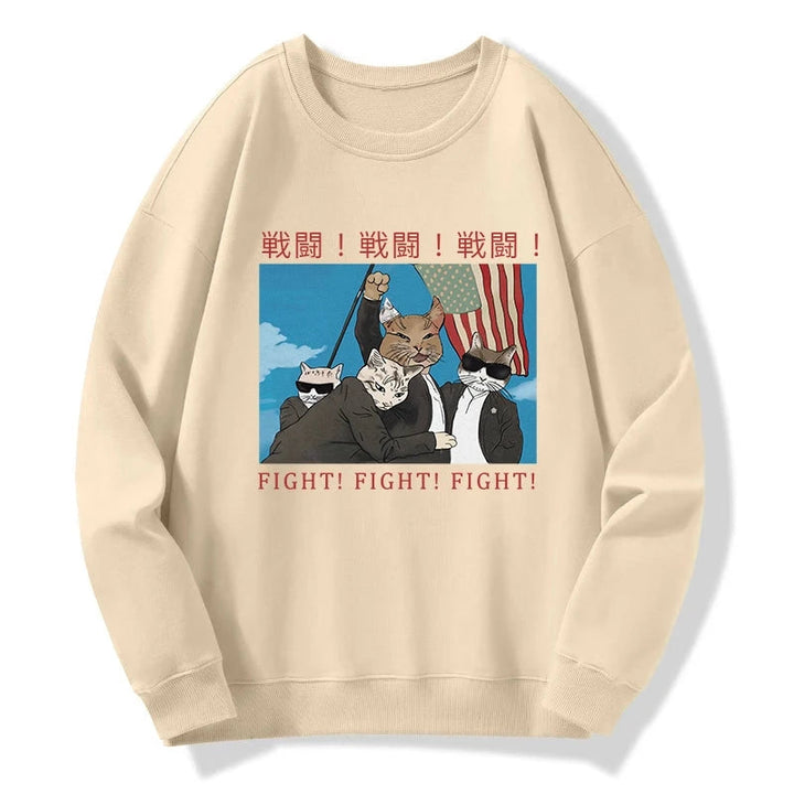 Fight Cat Japanese Sweatshirt