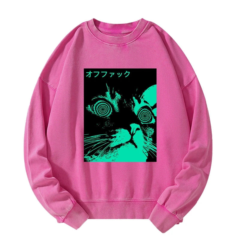 Cool Cat Japanese Washed Sweatshirt