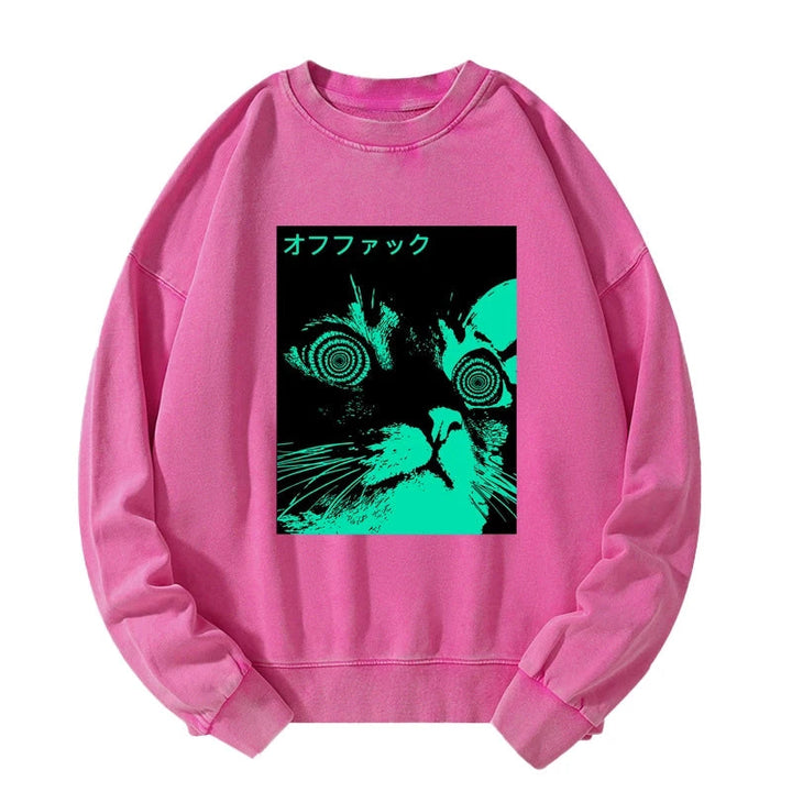 Cool Cat Japanese Washed Sweatshirt