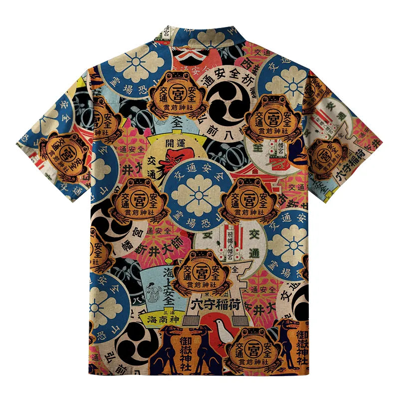 Japanese Amulet Button-up Shirt
