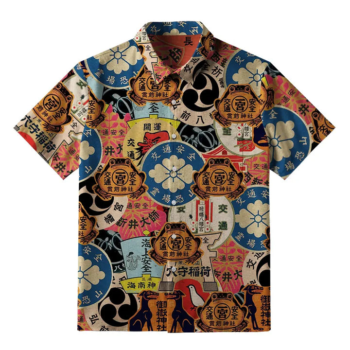 Japanese Amulet Button-up Shirt