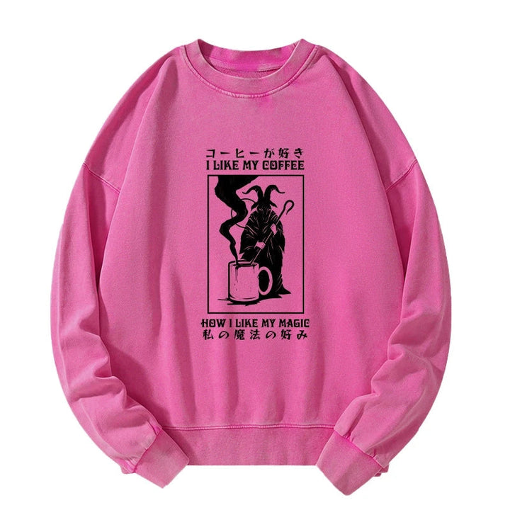 I Like My Coffee Washed Sweatshirt