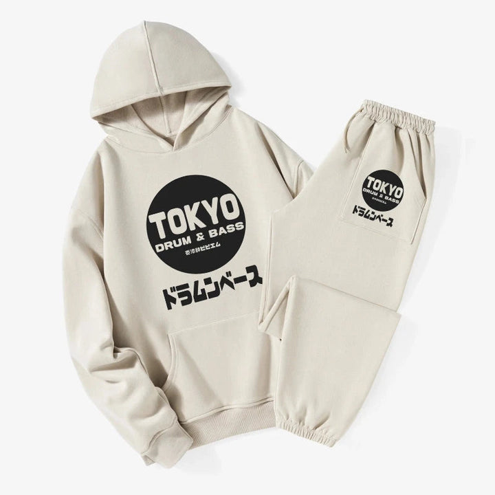 Tokyo DnB Japanese Fleece Lined Hoodie Set