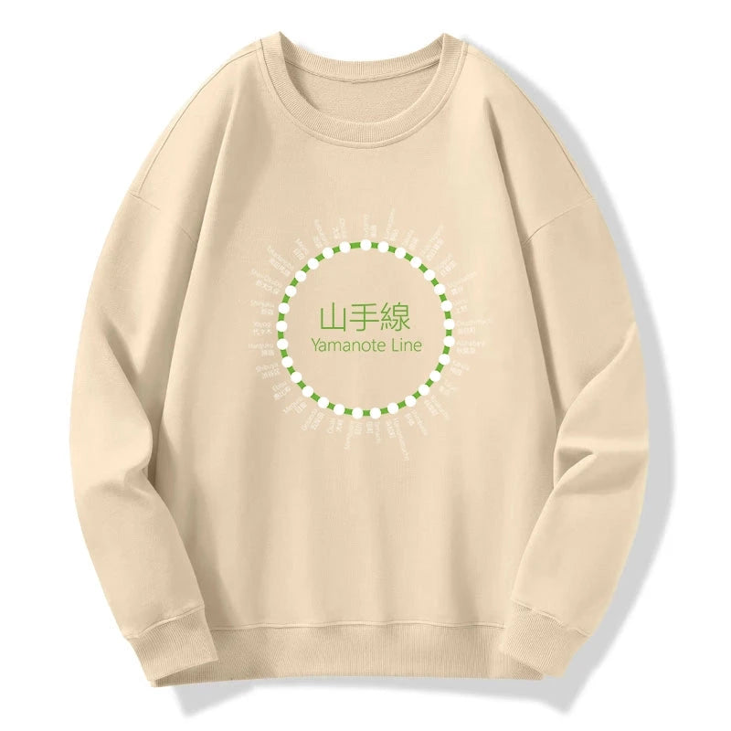 Yamanote Line Stations Circle Sweatshirt