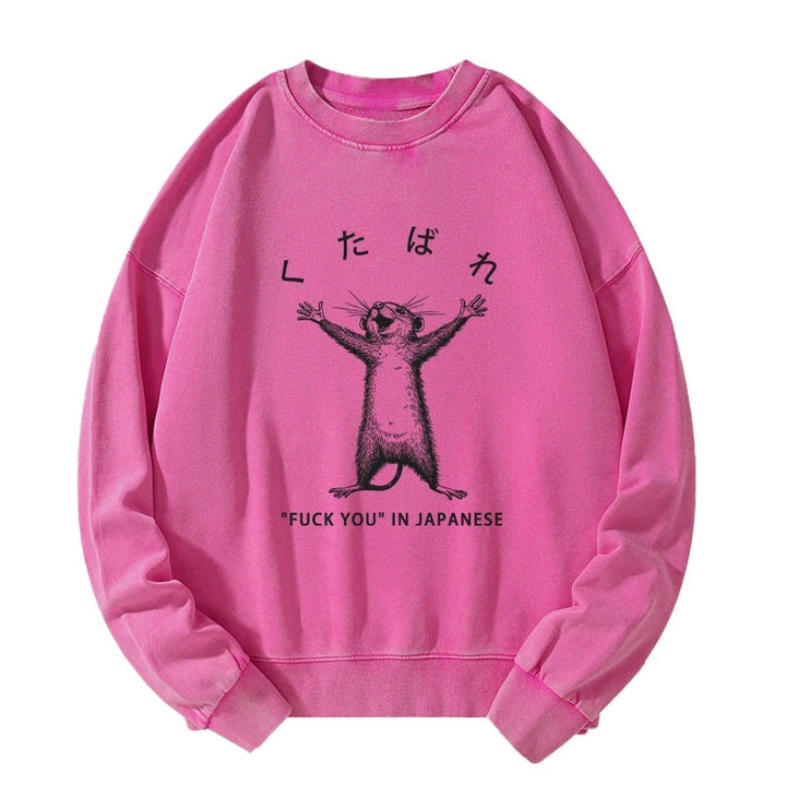 Happy Mouse Japanese Washed Sweatshirt