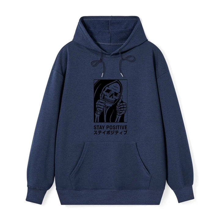Stay Positive Skeleton Classic Hoodie