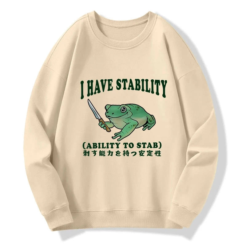 Mentally Stable Assassin Frog Sweatshirt