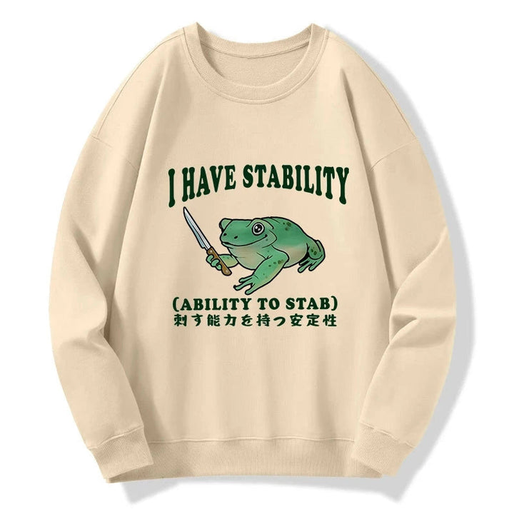 Mentally Stable Assassin Frog Sweatshirt