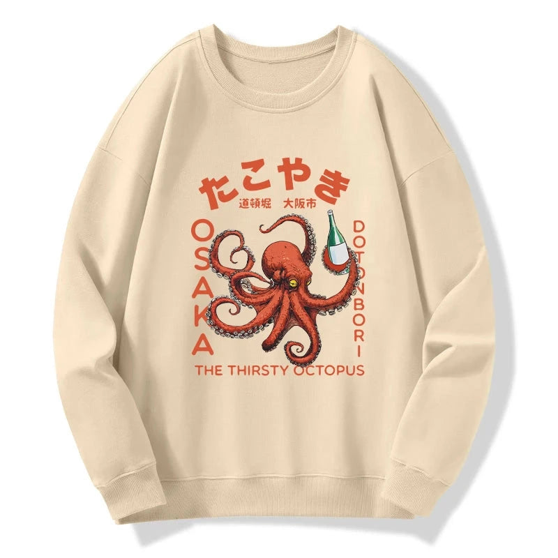 Octopus Drinks Soju Sweatshirt