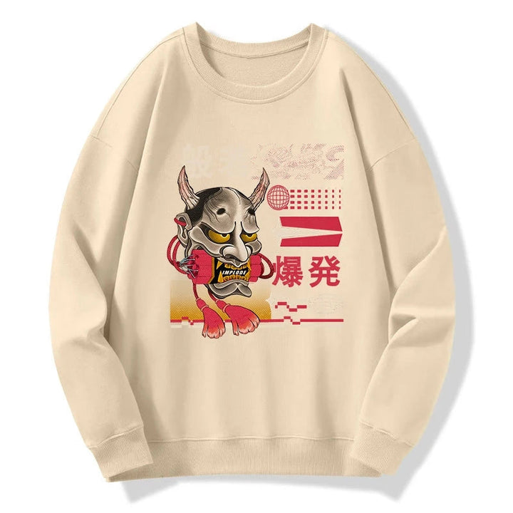 Hannya Mask Japanese Sweatshirt