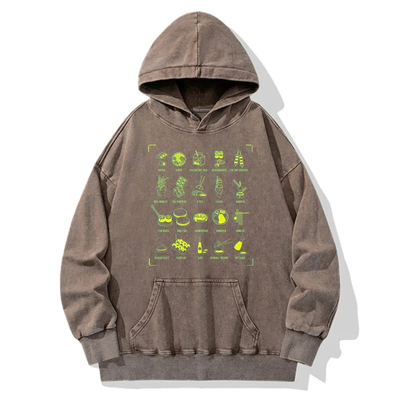 Tokyo Cuisine Washed Hoodie
