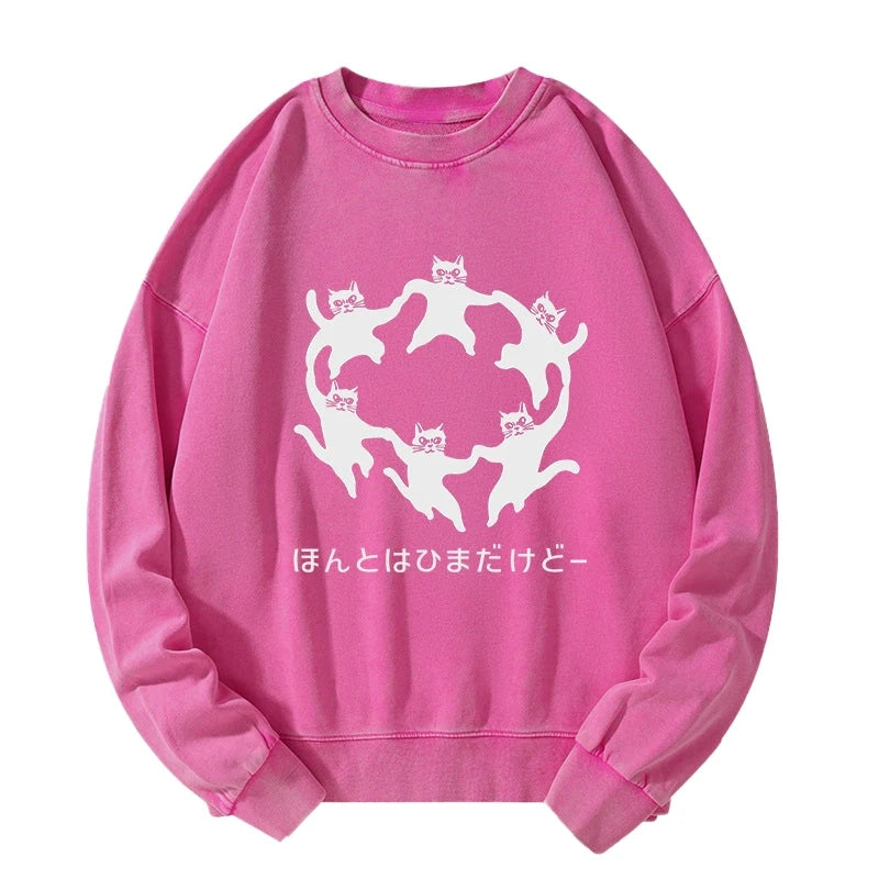 Leisure Cats Japanese Washed Sweatshirt